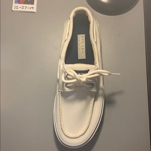 Sperry top sider boat shoes white-white